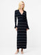Ottie Knitted Stripe Maxi Dress