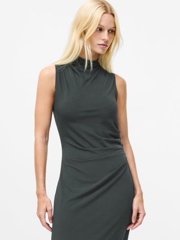 Samira Jersey High Neck Dress