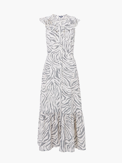 Josie Eco Delphine Ruffle Midi Dress