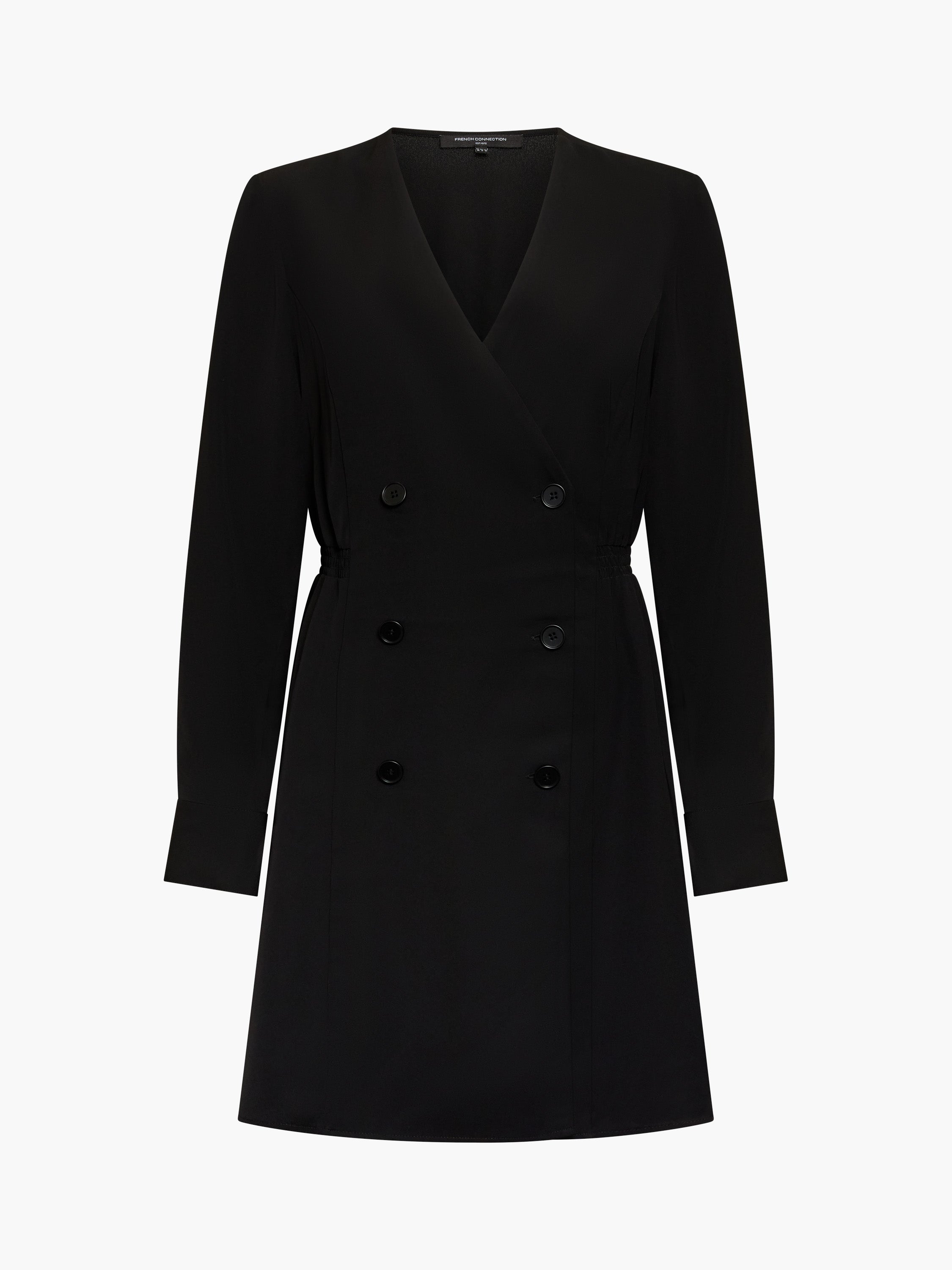 Levent Crepe Double Breasted Mini Dress