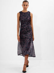 Lorrie Lurex Round Neck Midi Dress
