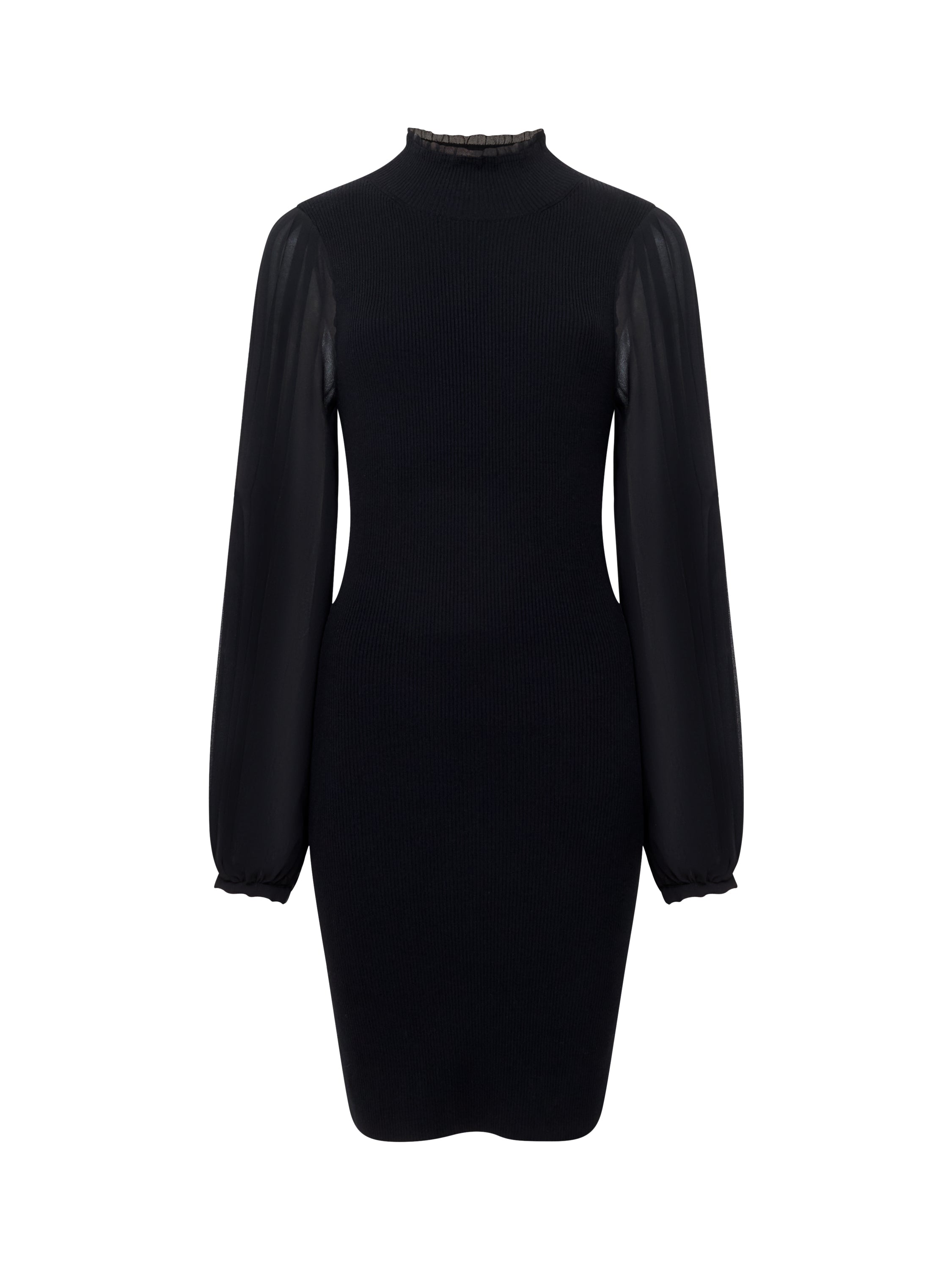 Krista Mix Long Sleeve Knitted Mini Dress