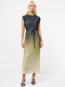Xena Pleated Ombre Midi Dress