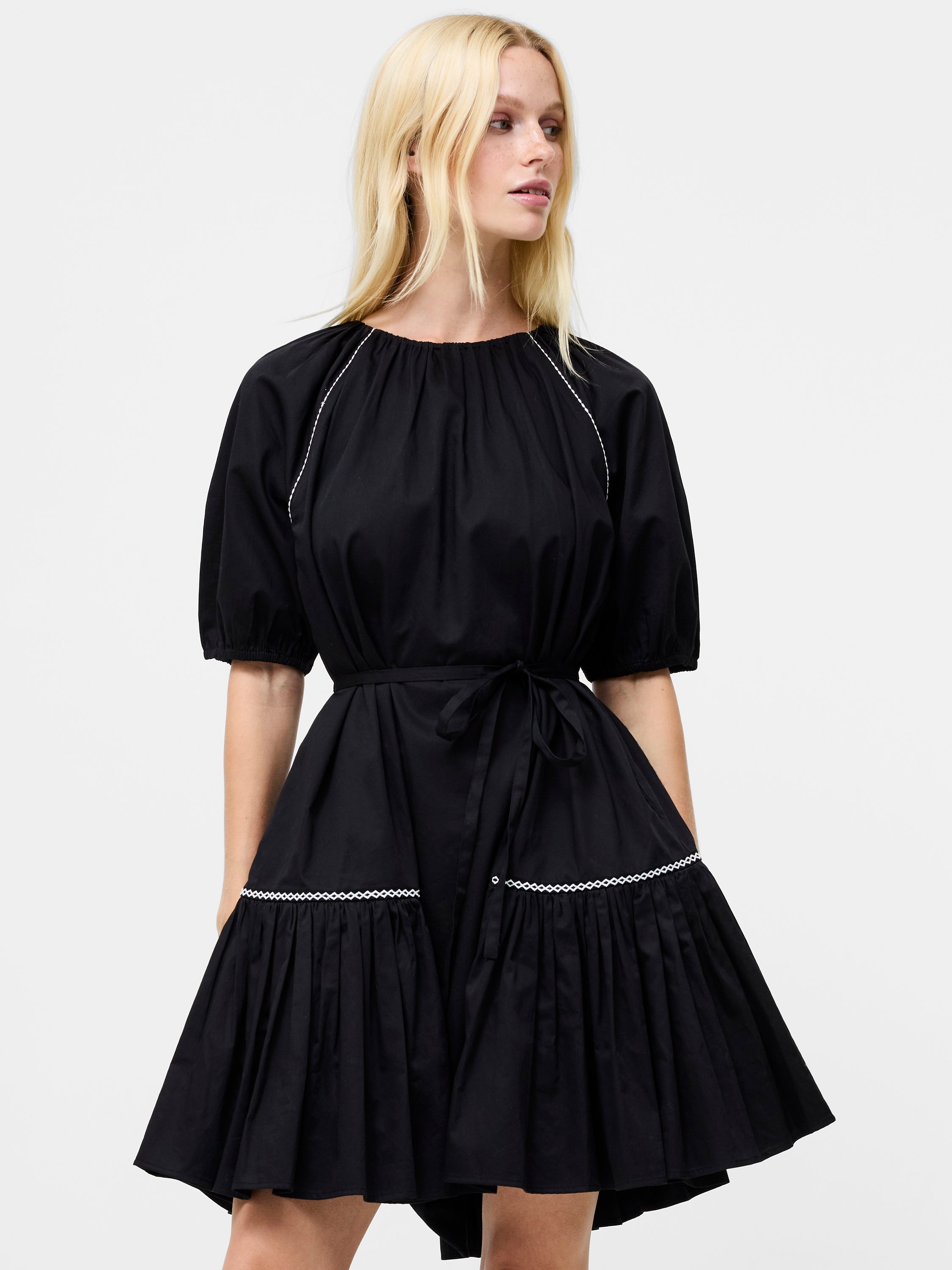 mini cocktail dress black Veronica Beard Ezri Mini Dress | Black