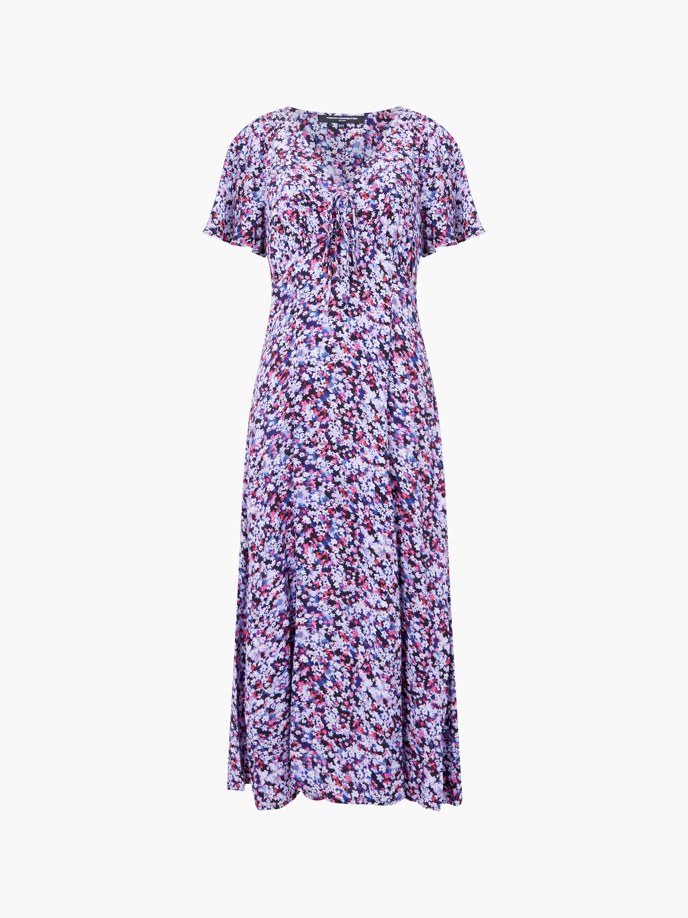 Lizzy Eco Crepe V Neck Midi Dress