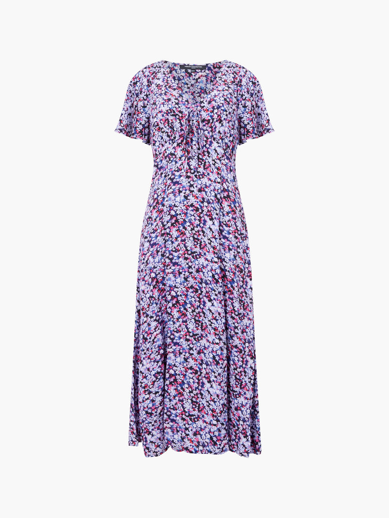 Lizzy Eco Crepe V Neck Midi Dress