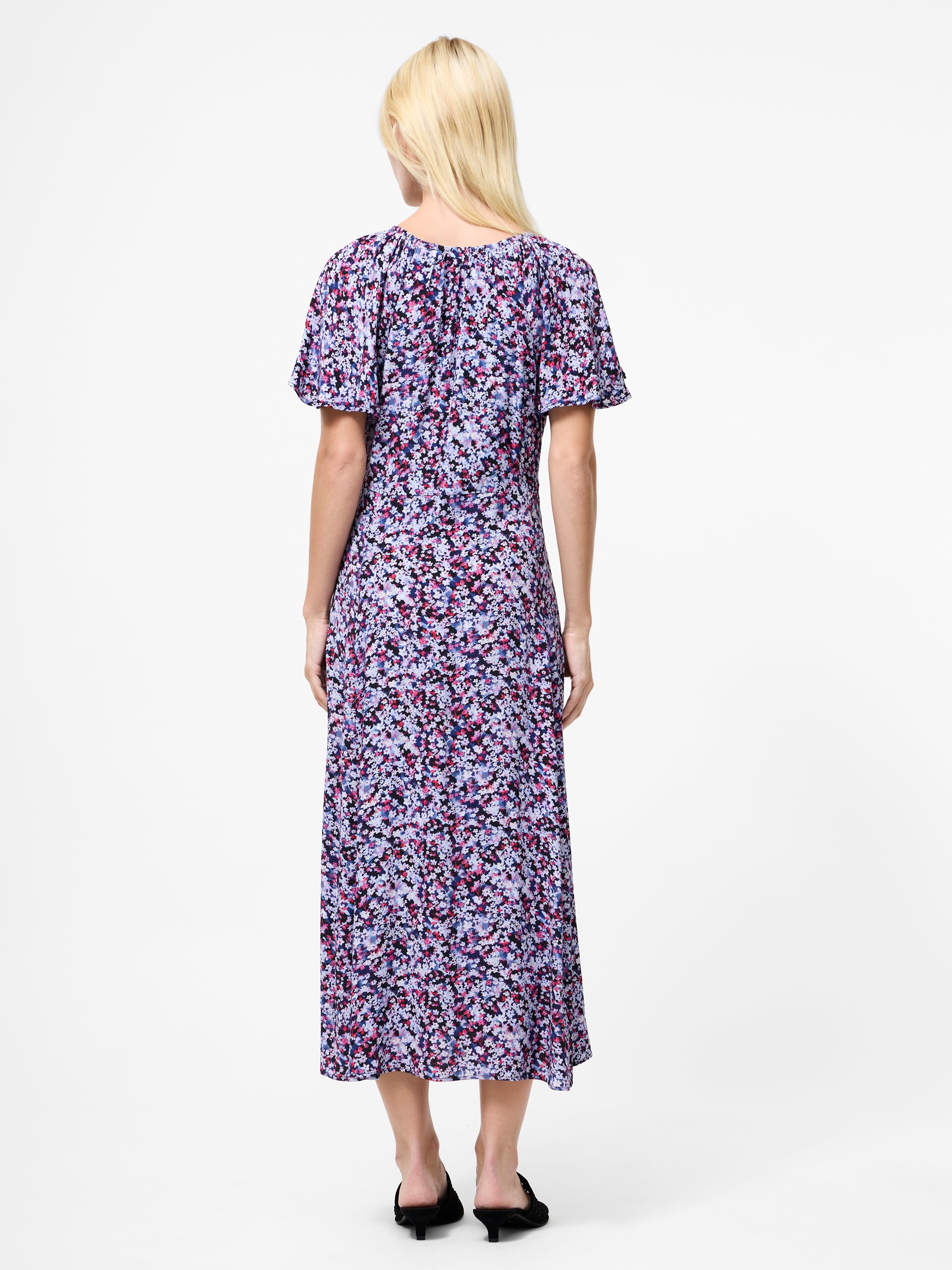 Lizzy Eco Crepe V Neck Midi Dress