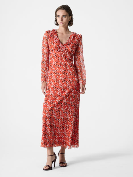 Rebecca Emina V Neck Dress