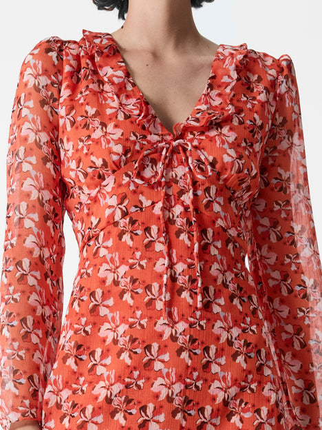 Rebecca Emina V Neck Dress