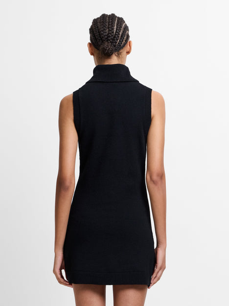 Vhari Recycled Knit Sleeveless Turtleneck Mini Dress