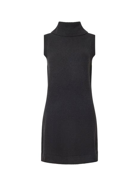 Vhari Recycled Knit Sleeveless Turtleneck Mini Dress