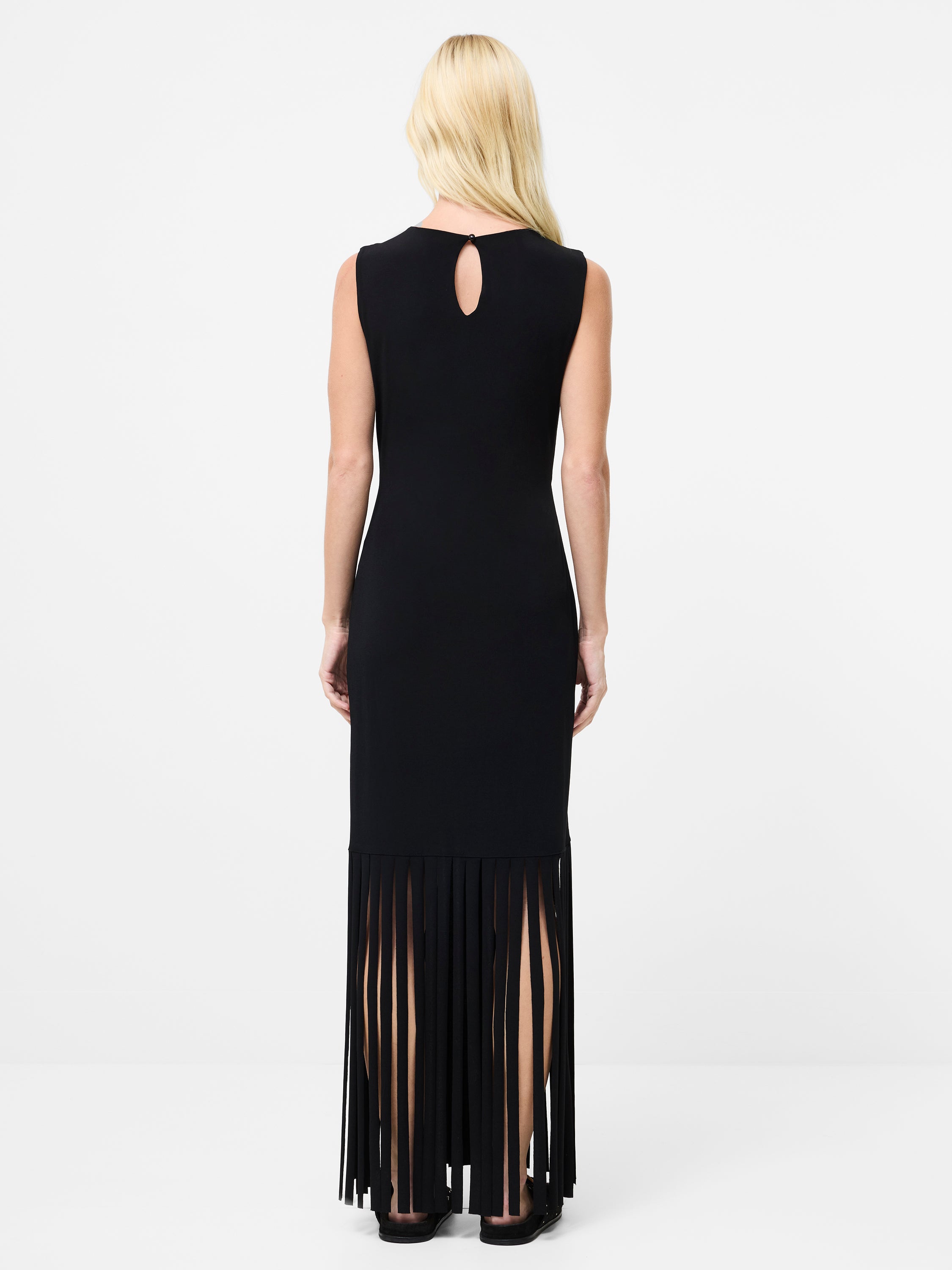 Samira Fringe Jersey Maxi Dress