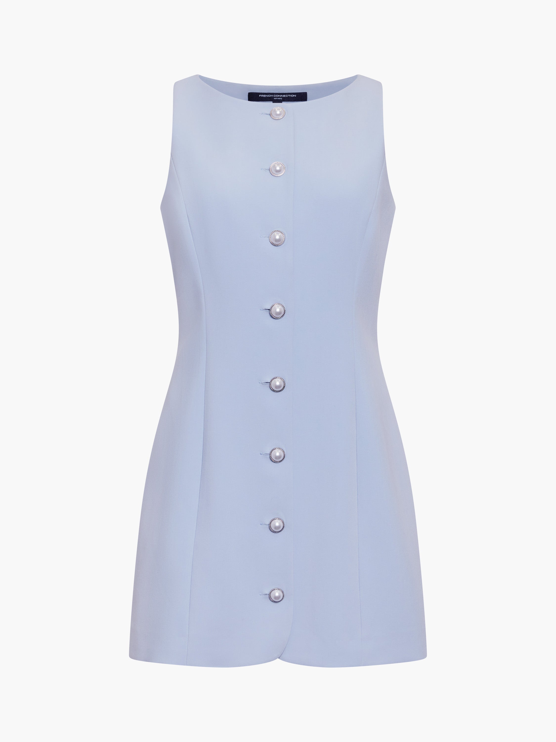 Azra Twill Button Down Mini Dress