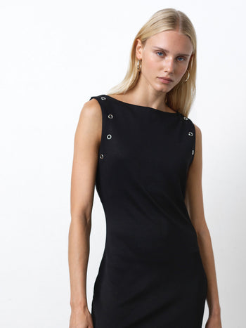 Orla Jersey Eyelet Midi Dress