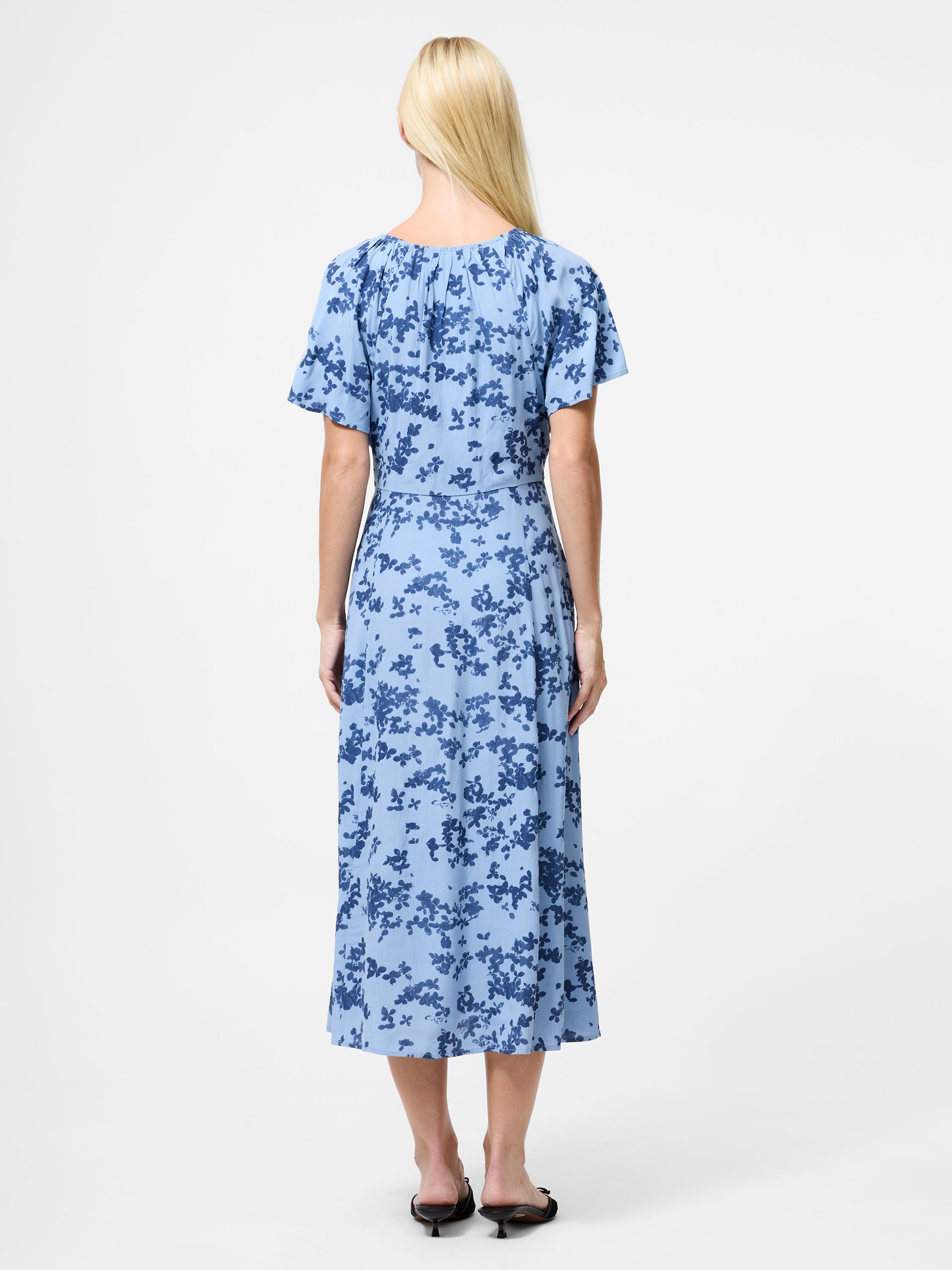 Isla Lizzie Eco Crepe V-Neck Midi Dress