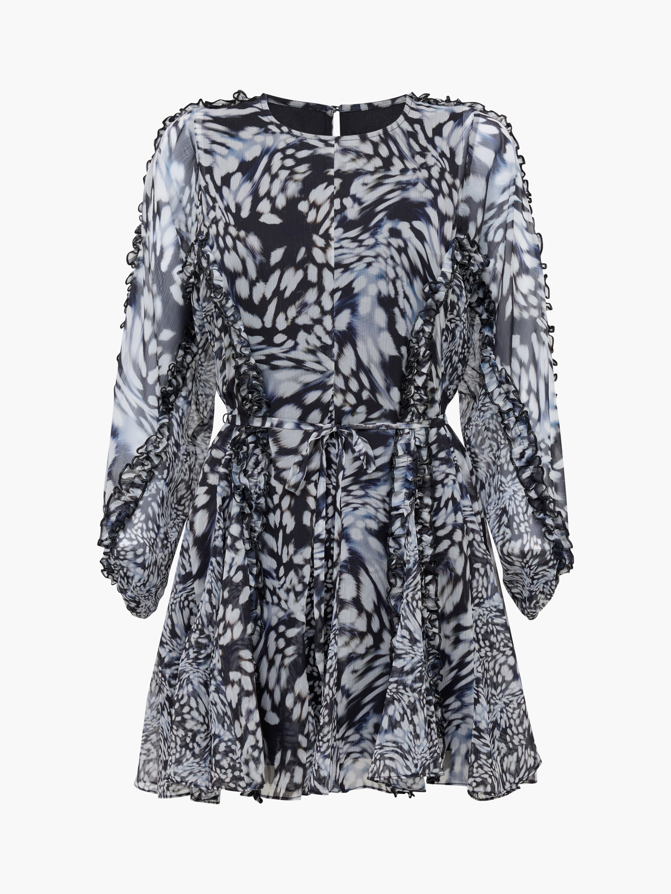 Emina Chiffon Allegra Long Sleeve Mini Dress