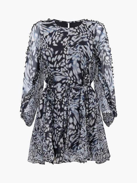 Emina Chiffon Allegra Long Sleeve Mini Dress