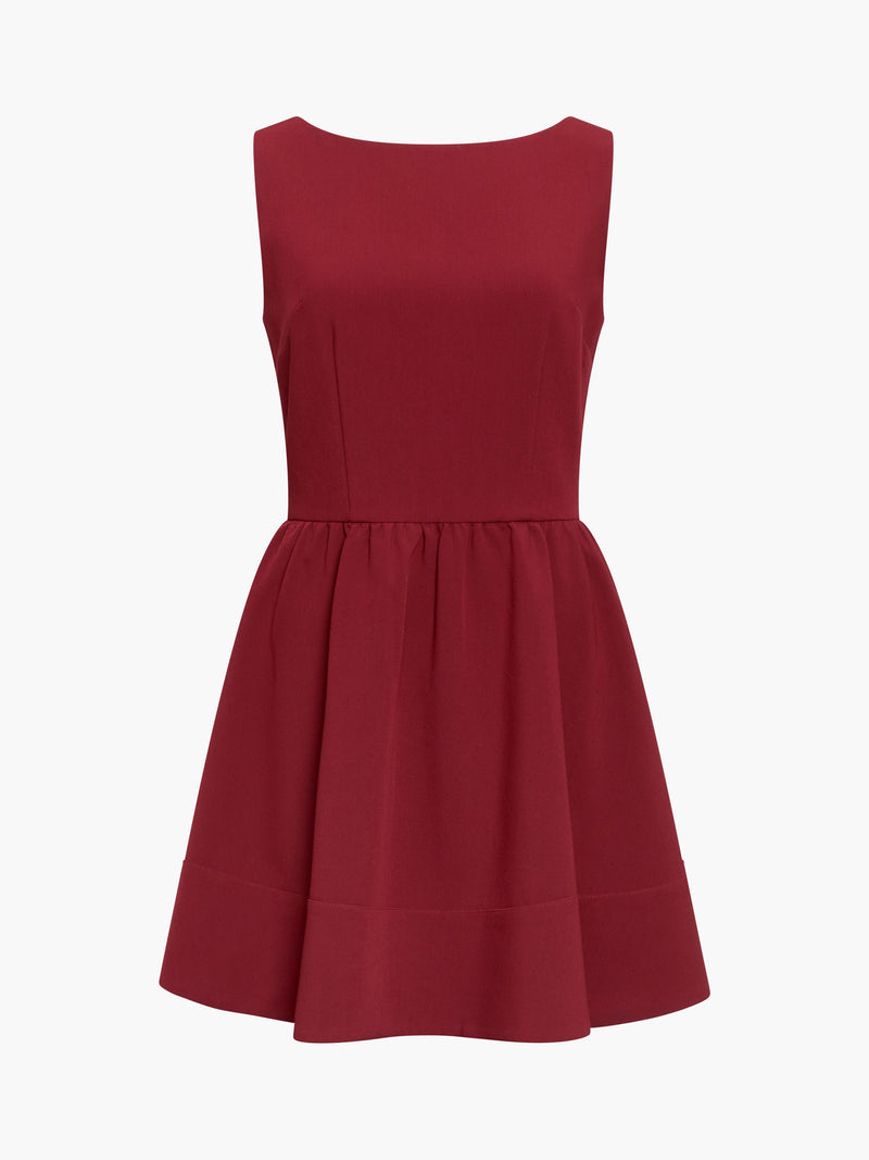 Azra Twill Low Back Mini Dress