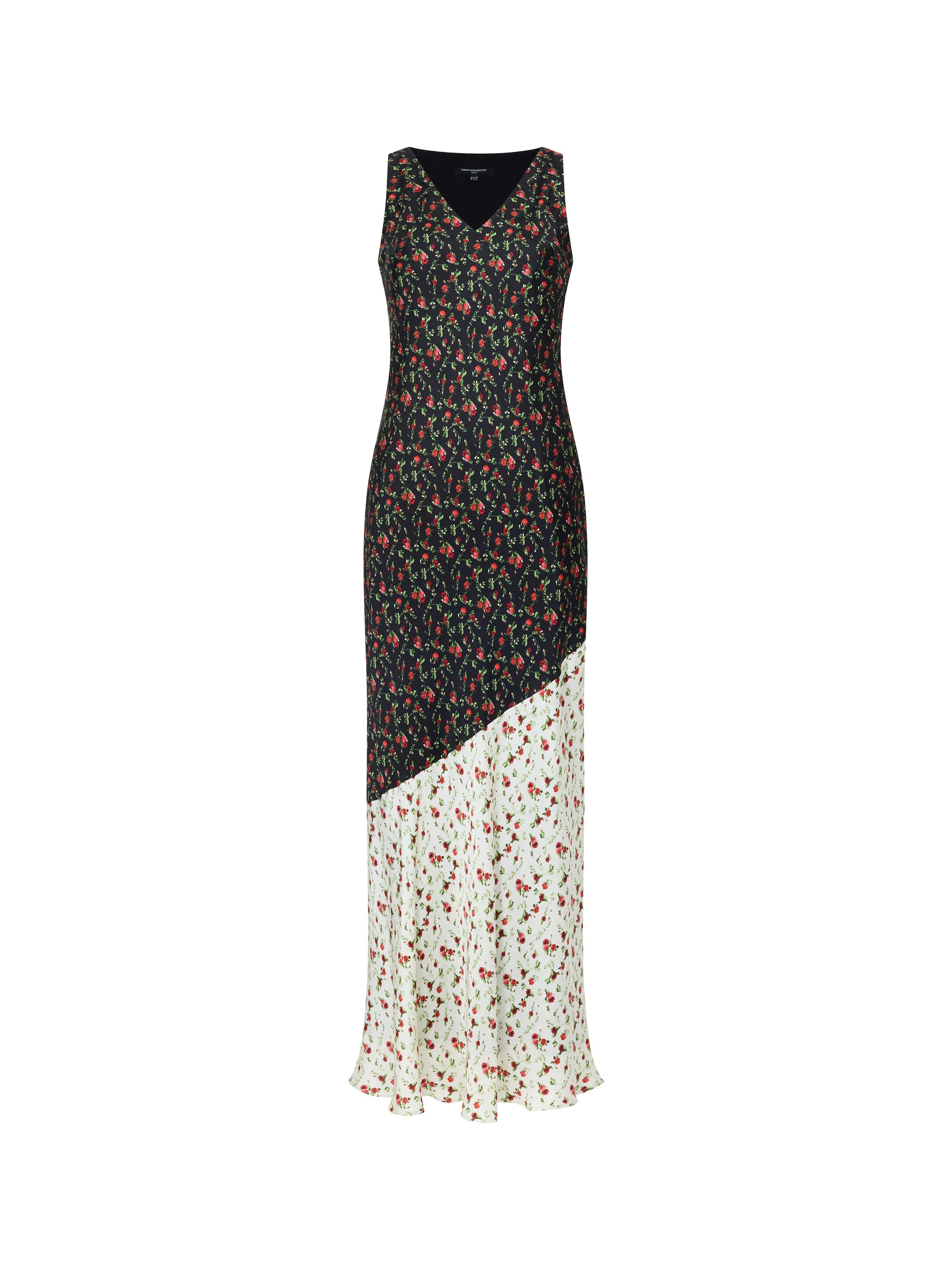 Julia Ditsy Bloom Two Tone Dress