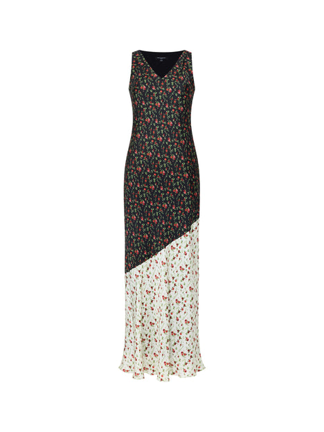 Julia Ditsy Bloom Two Tone Dress