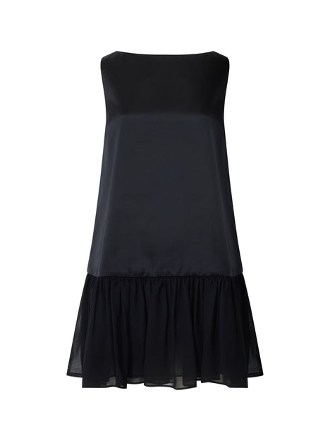 Marina Silky Ruched Hem Mini Dress
