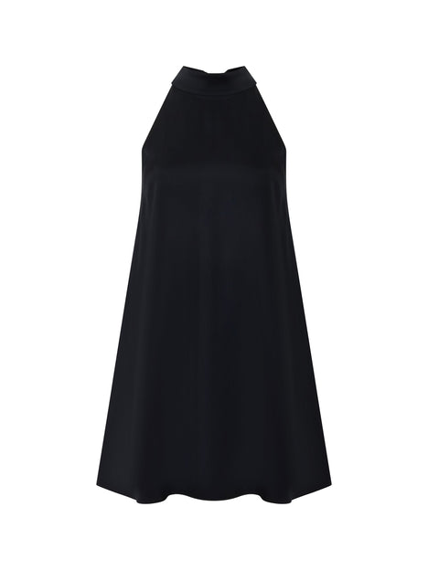 Ennis Eco Satin Babydoll Mini Dress