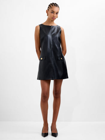 Dessa Faux Leather Mini Dress