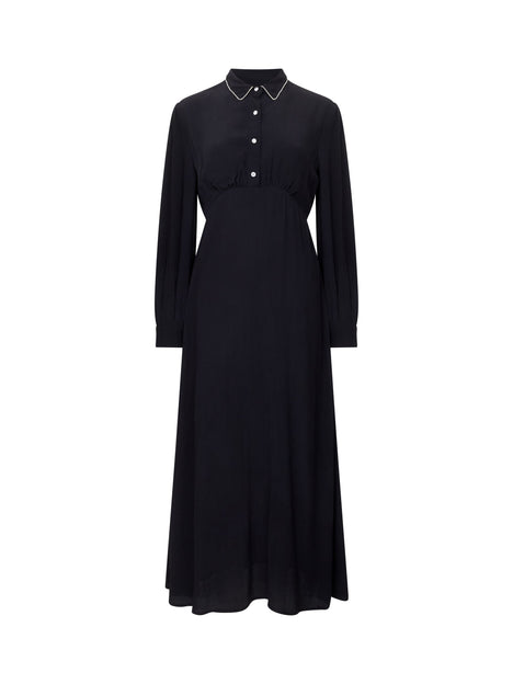 Lizzy Eco Diamante Collar Midi Dress