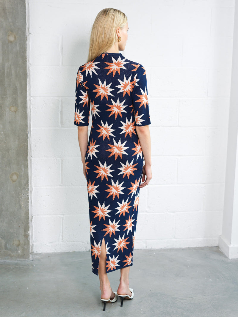 Imelda Star Jacquard Knit Dress