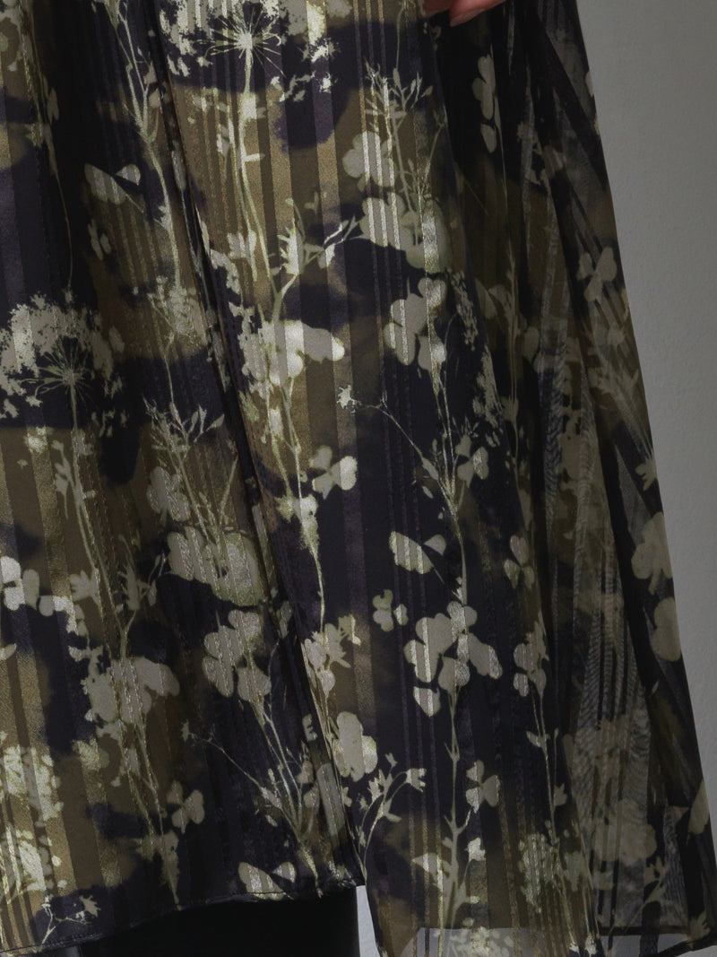 Lizzy Madeline Crepe Puff Sleeve Dress