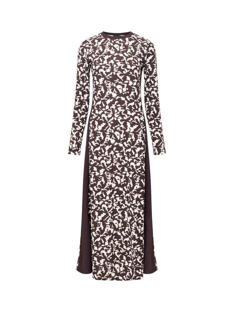 Kelly Print Jersey Long Sleeve Dress