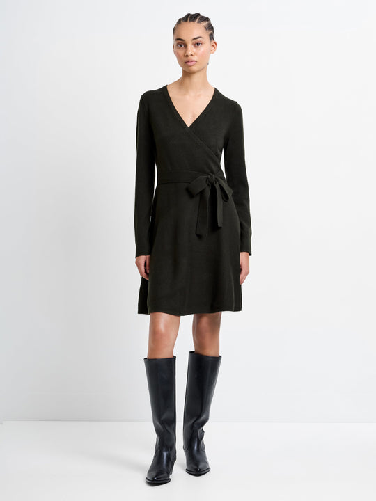 Babysoft Wrap Mini Dress