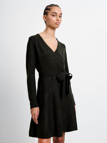 Babysoft Wrap Mini Dress