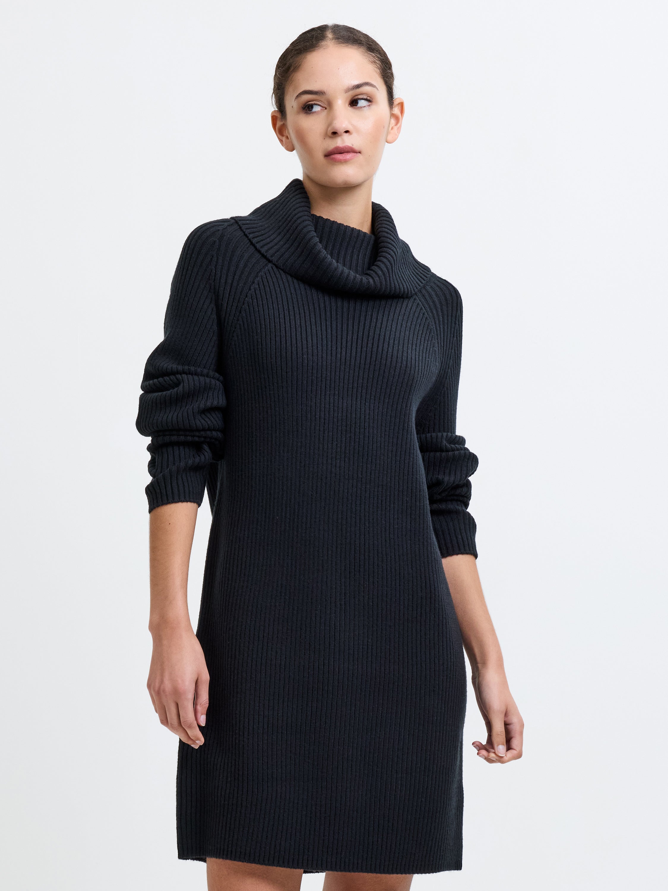Babysoft Ribbed Dress Black