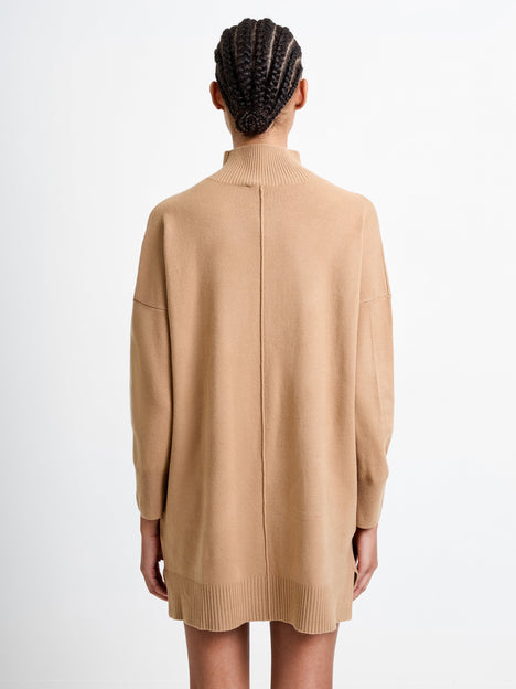 Babysoft Knit Roll Neck Seam Dress