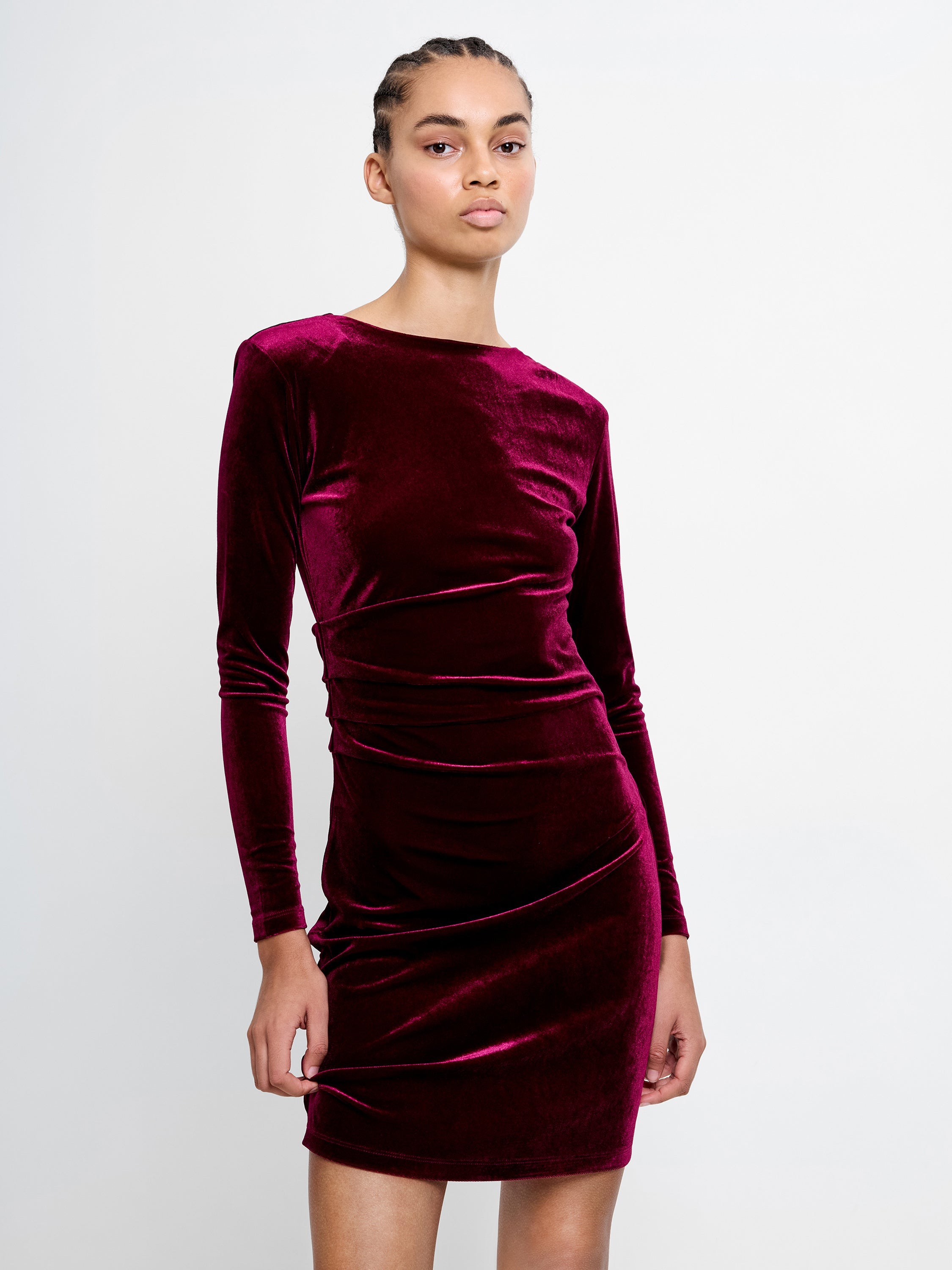 Viola Velvet Jersey Dress