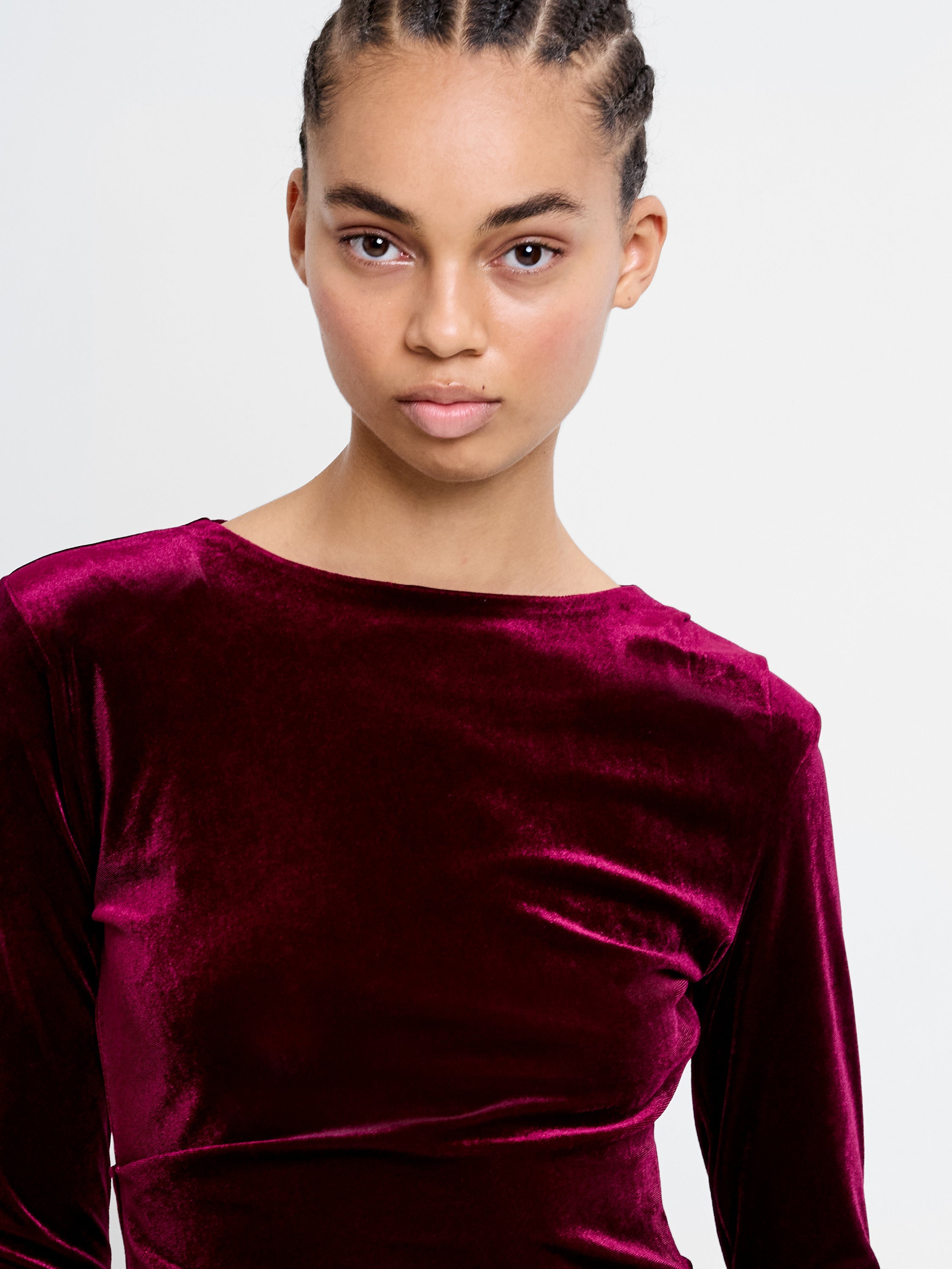 Viola Velvet Jersey Dress