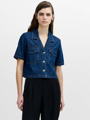 Archie Blue Denim Short Sleeve Shirt