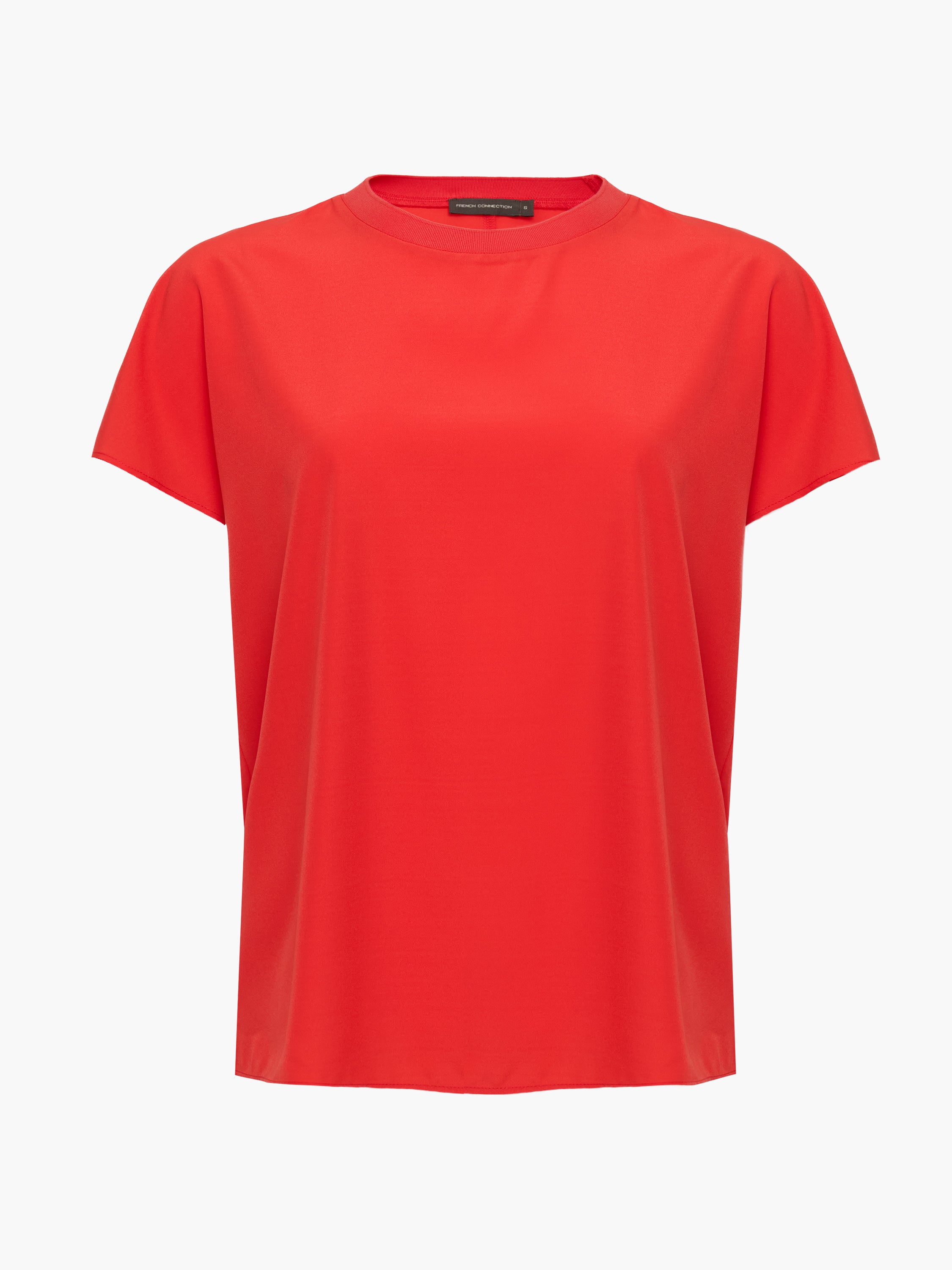 Crepe Light Crew Neck Top