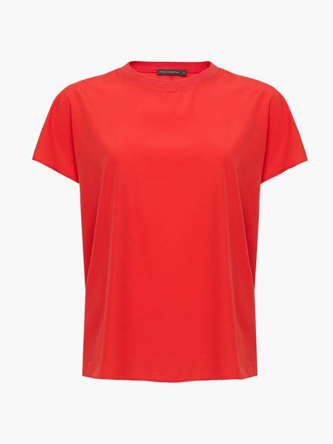 Crepe Light Crew Neck Top