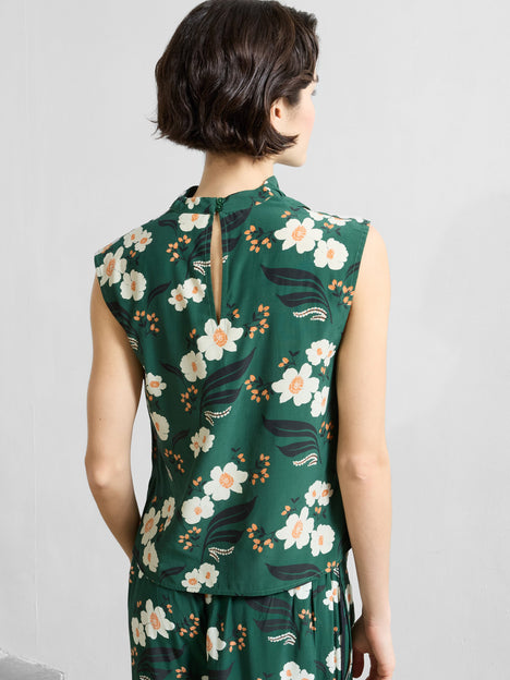 Rhian Eco Draped Sleeveless Top