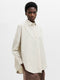 Striped Poplin Long Sleeve Popover Shirt