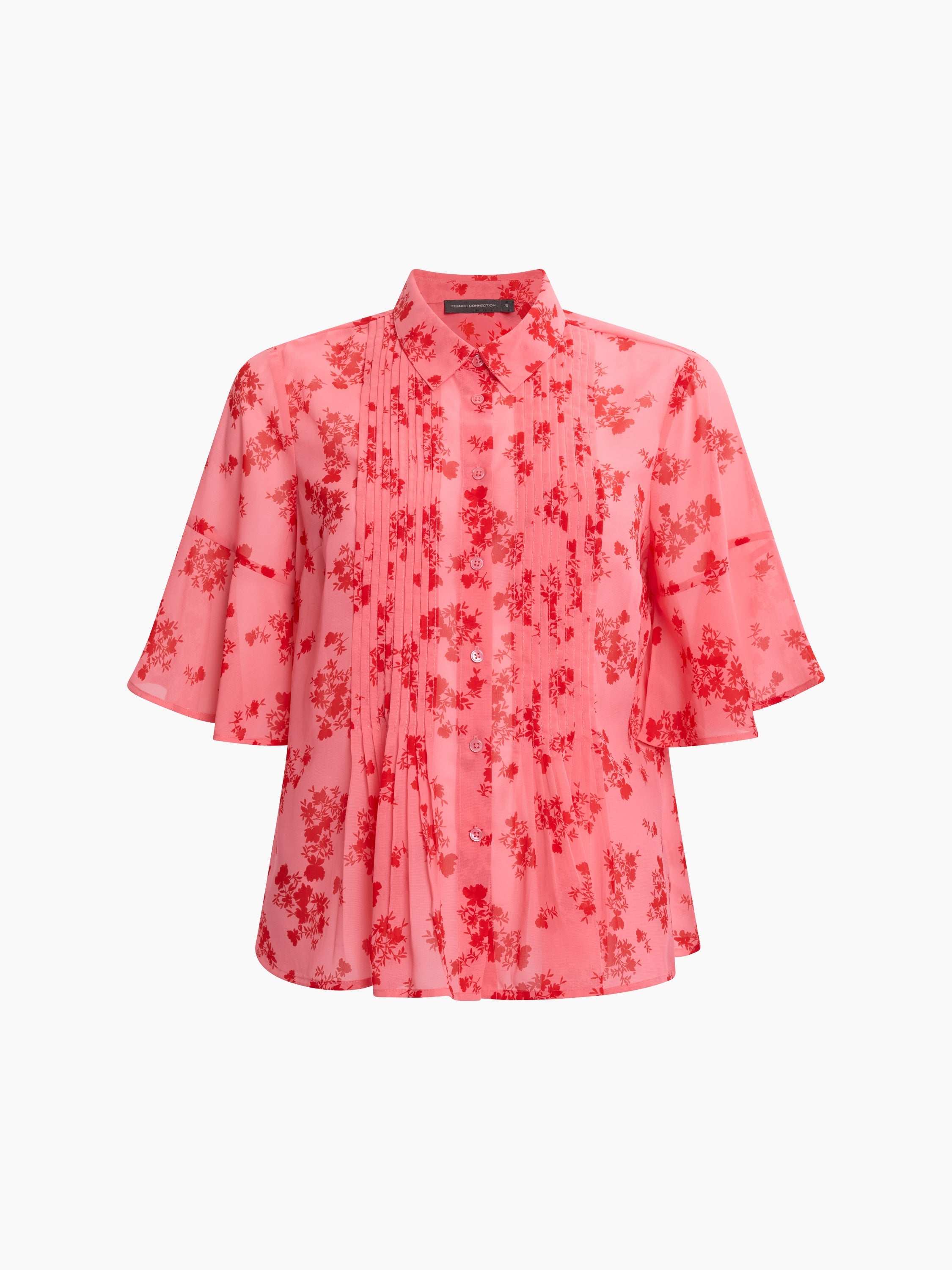 Raquel Floral Pintuck Shirt