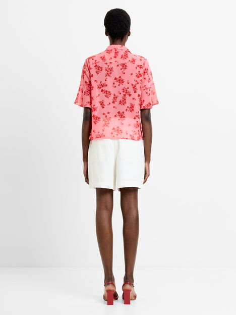 Raquel Floral Pintuck Shirt