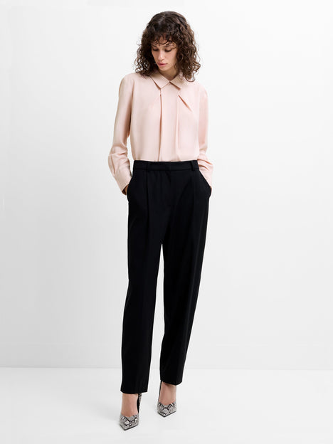 Mila Georgette Pleat Popover Shirt