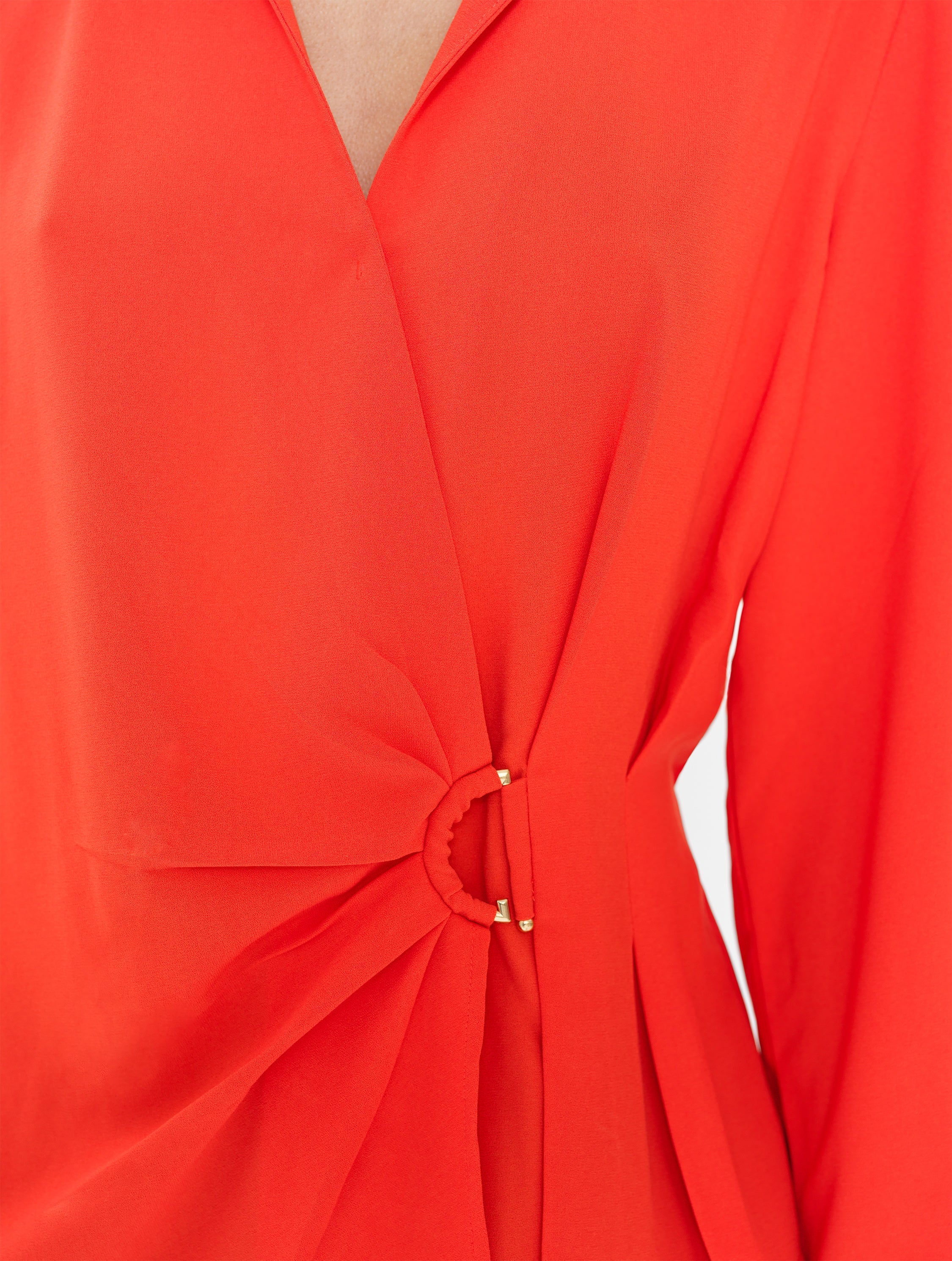 Thelma Long Sleeve Wrapover Shirt