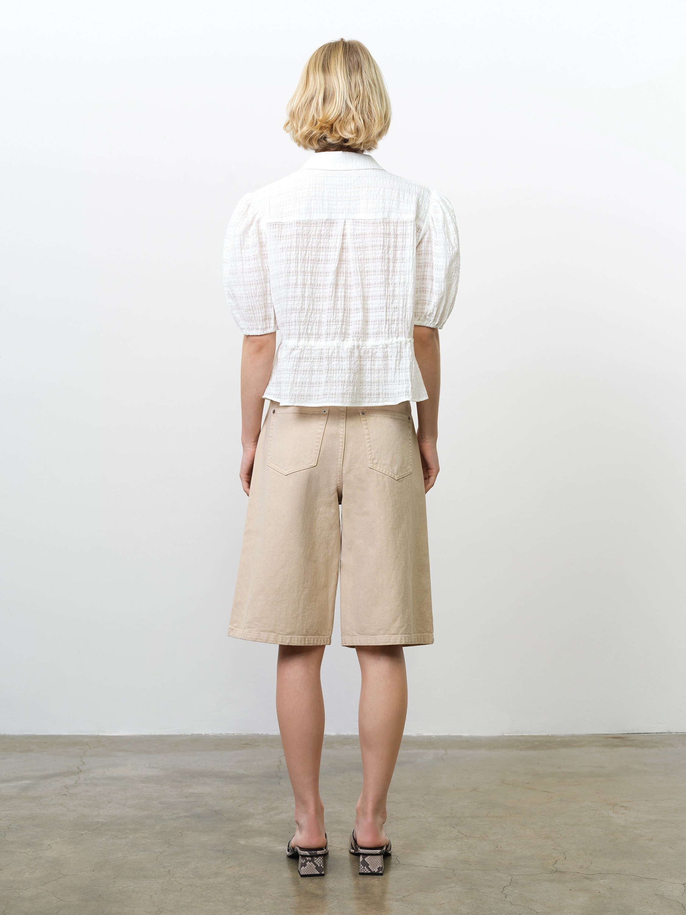 Shanaya Seersucker Drawstring Shirt