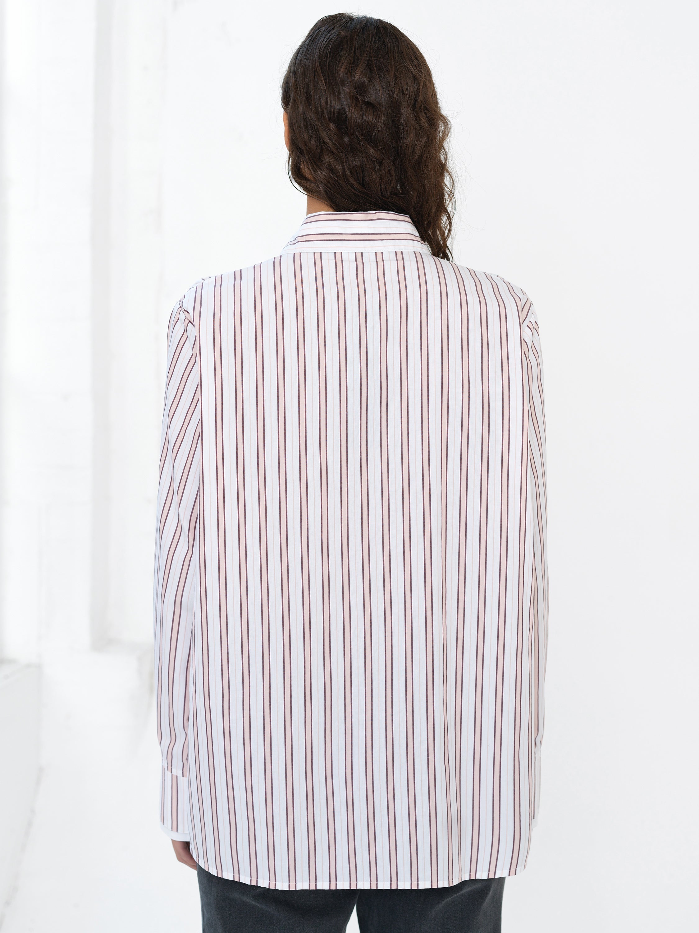 Cambria Cotton Pintuck Stripe Shirt