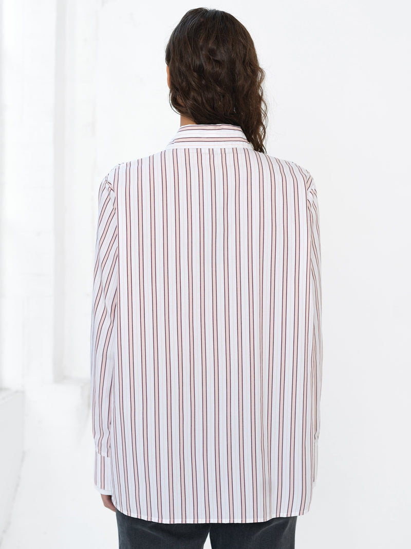 Cambria Cotton Pintuck Stripe Shirt
