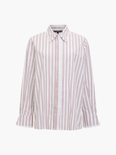 Cambria Cotton Pintuck Stripe Shirt